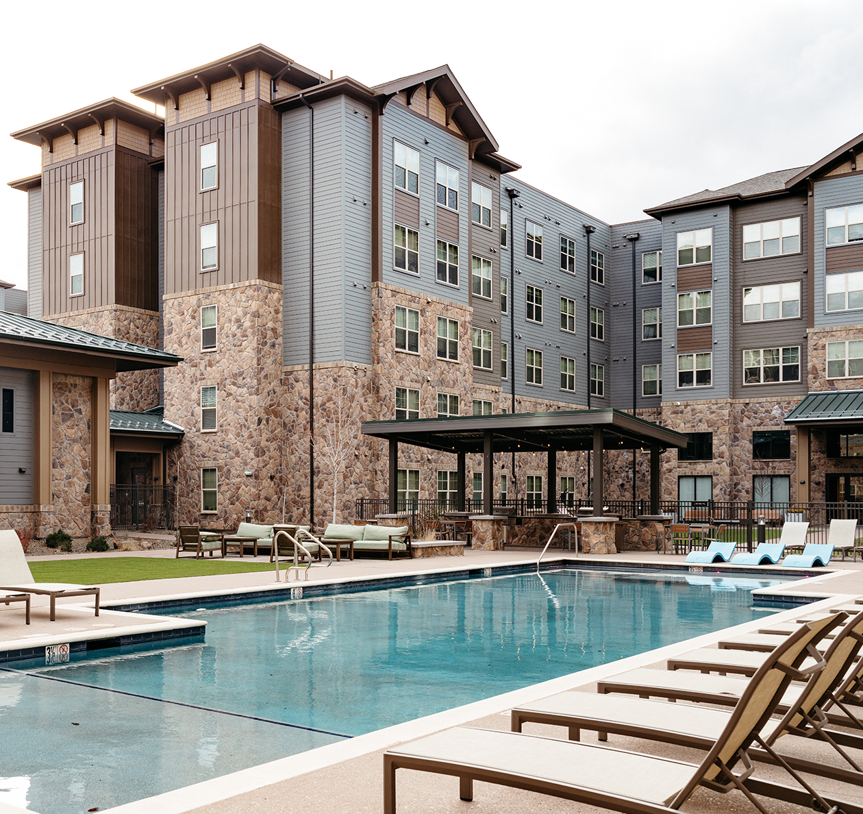 resort style pool